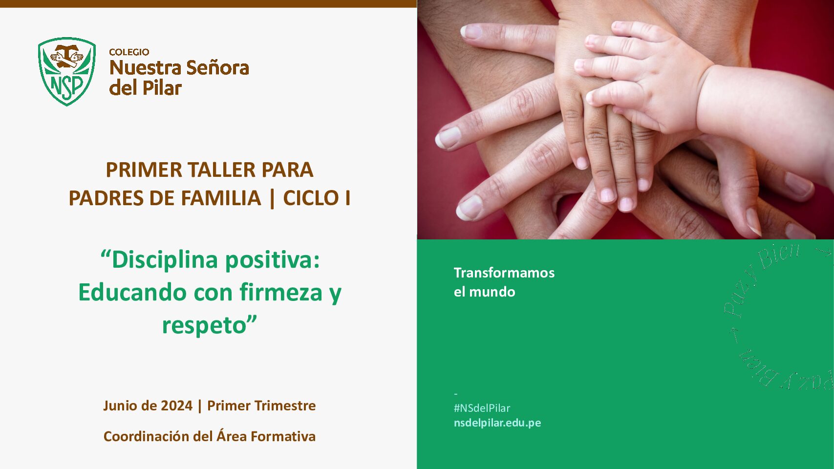Taller PPF 1er Trimestre | 1er y 2do grado