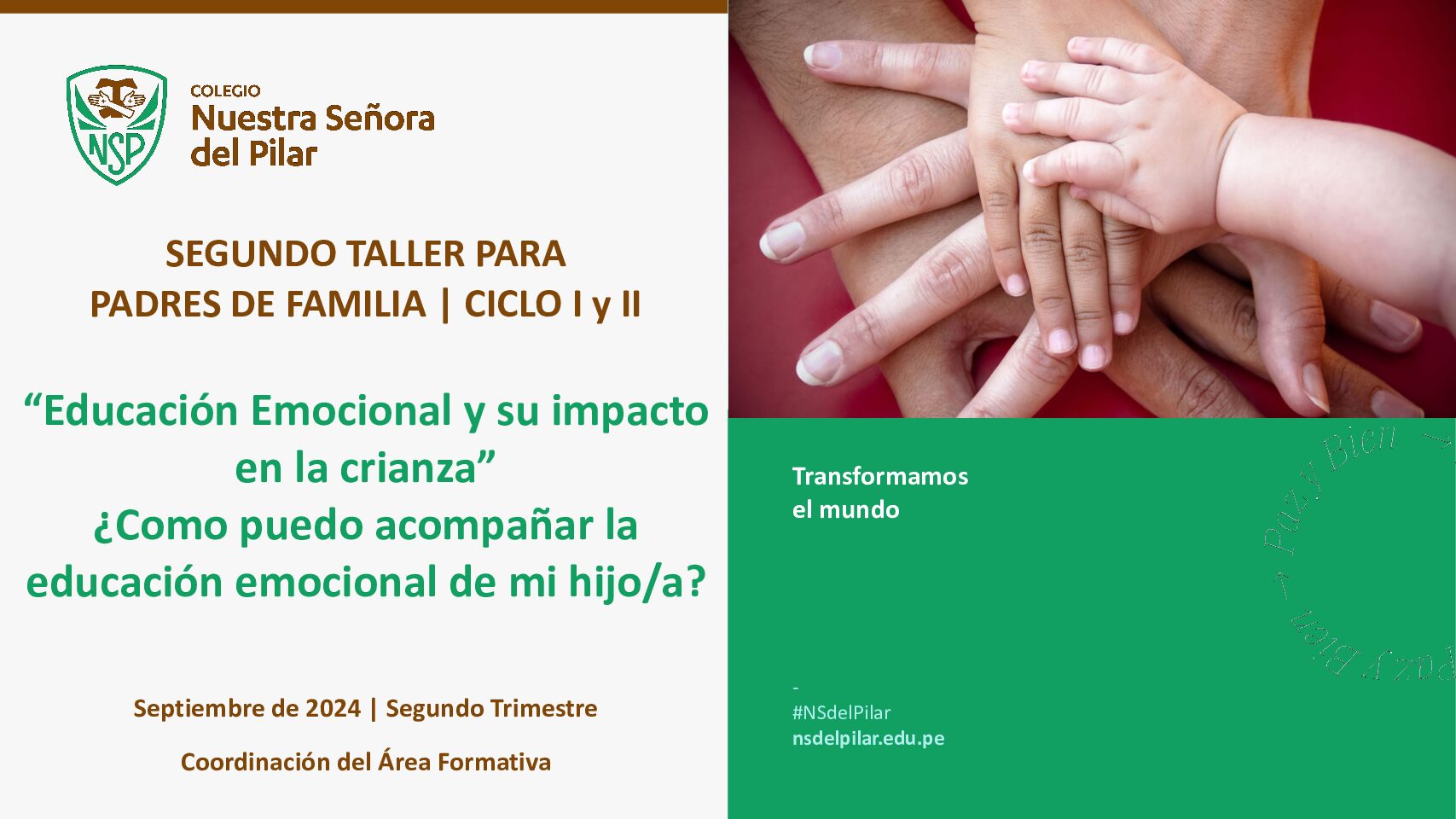 Taller PPF 2do Trimestre | CICLO I y II